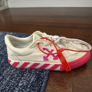 Off white canvas sneakers